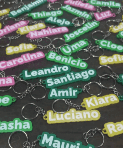 Llavero nombre simple