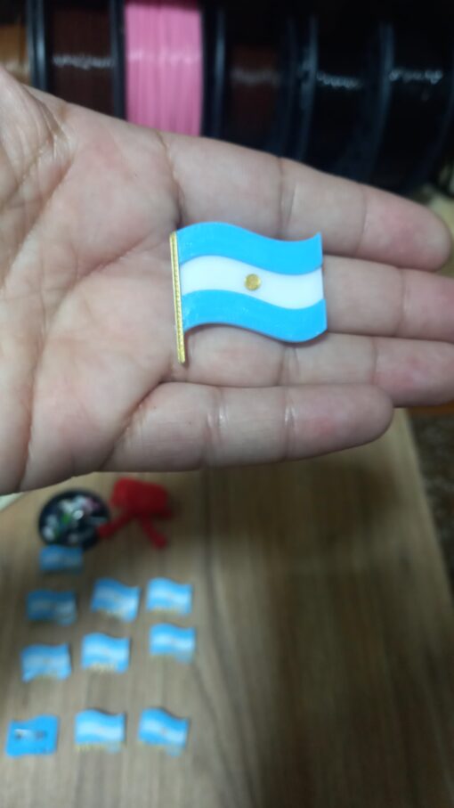 Escarapela Bandera Argentina 3D - Imagen 2