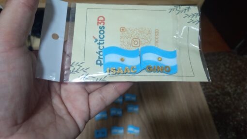 Escarapela Bandera Argentina 3D personalizada con nombre - Imagen 5